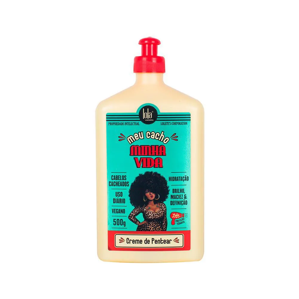Creme de Pentear Lola Cosmetics Meu Cacho Minha Vida Cabelos Crespos e Cacheados 500g