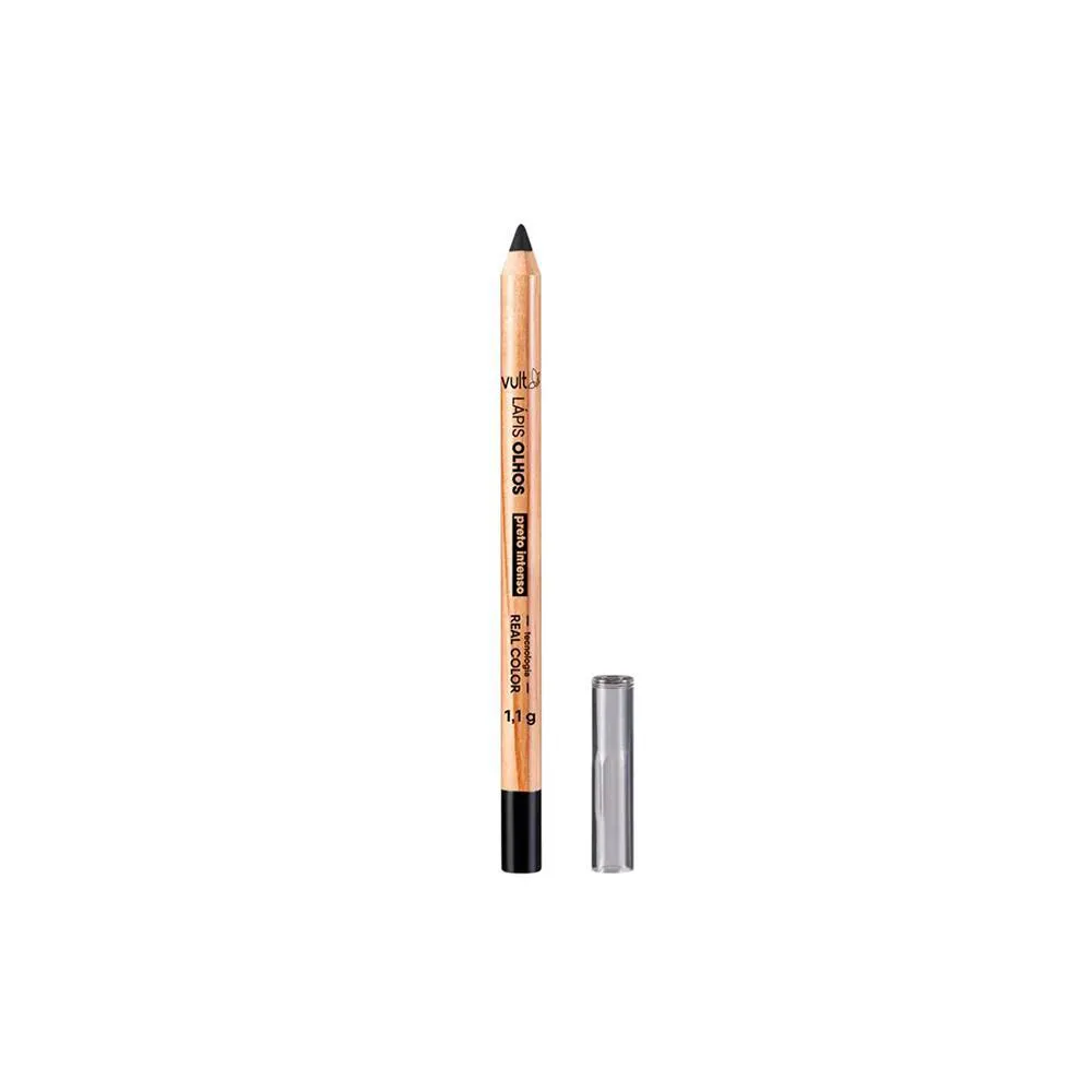 Vult Real Color Preto Intenso Lápis De Olho Matte 1,1G
