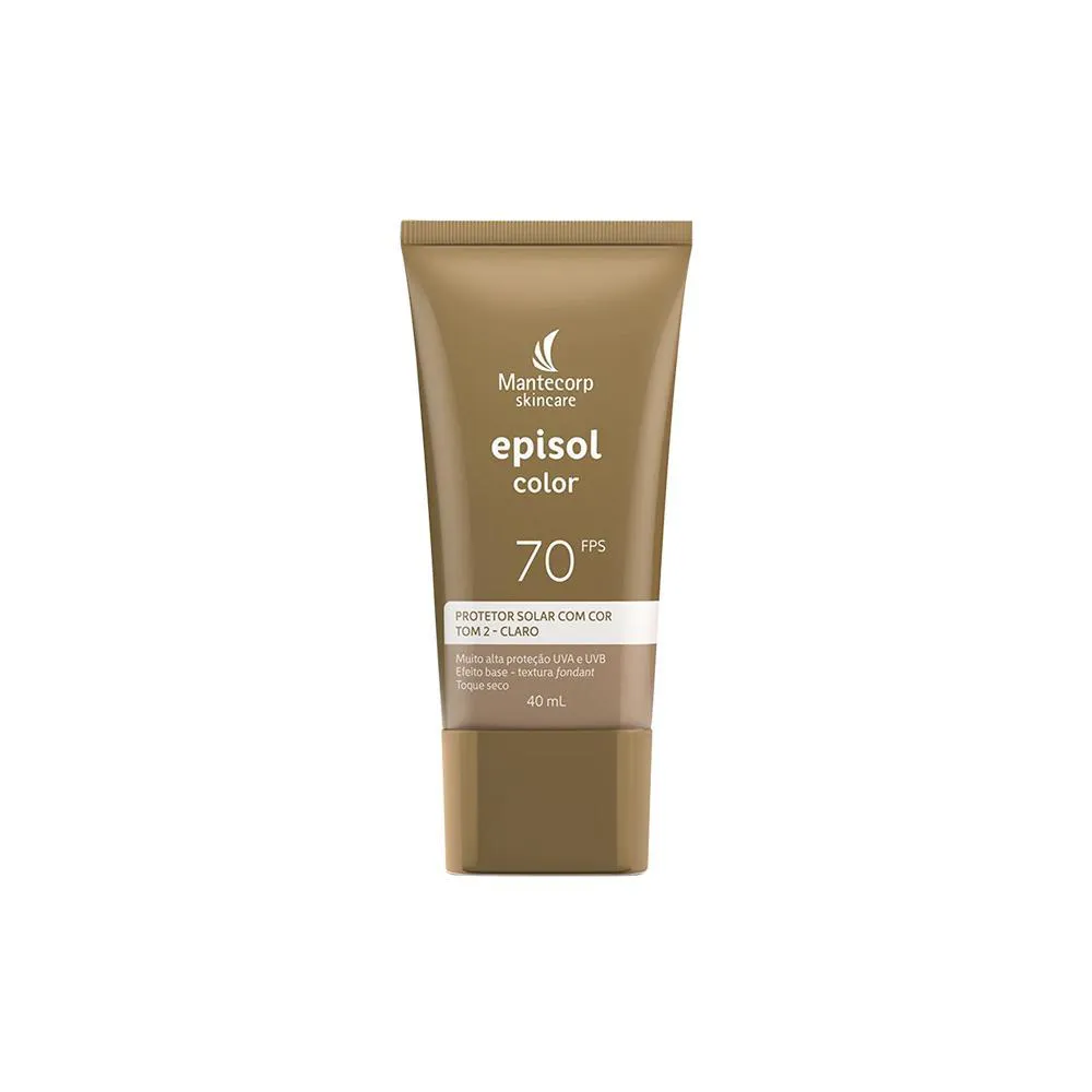 Mantecorp Episol Color Fps70 Protetor Solar Facial Tom 2 Claro 40Ml