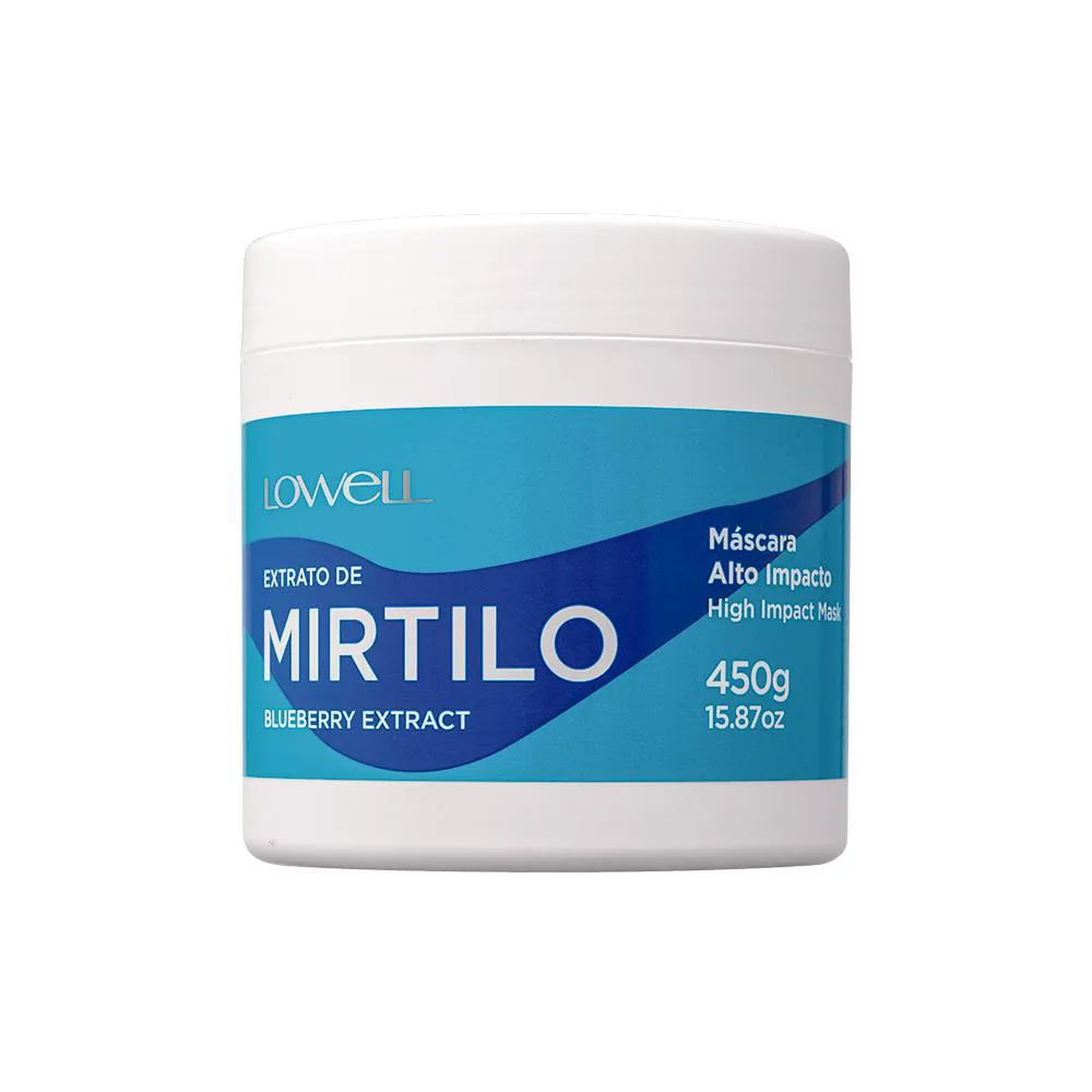 Máscara de Cabelo Alto Impacto Lowell Extrato de Mirtilo 450g