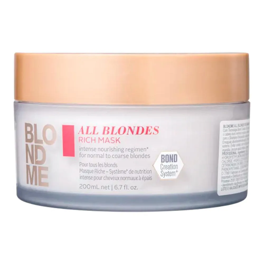 Máscara de Cabelo Reconstrução Schwarzkopf Professional BlondMe All Blondes Rich Mask 200ml