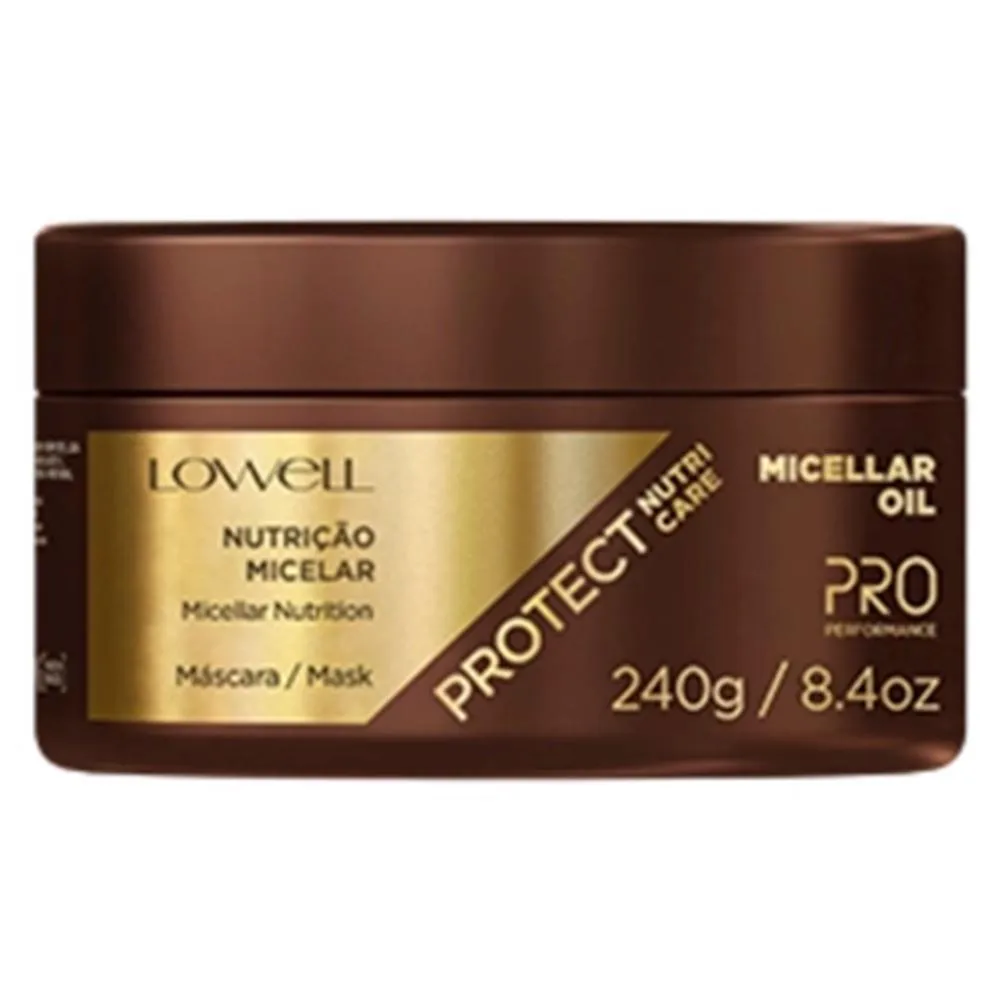 Máscara de Cabelo Nutrição Lowell Protect Nutri Care Nutrição Micelar 240g