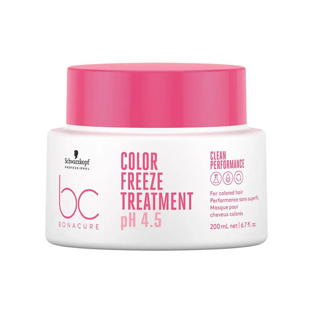Máscara de Cabelo Cuidado da Cor Schwarzkopf Professional BC Bonacure Color Freeze Treatment 4.5 200ml