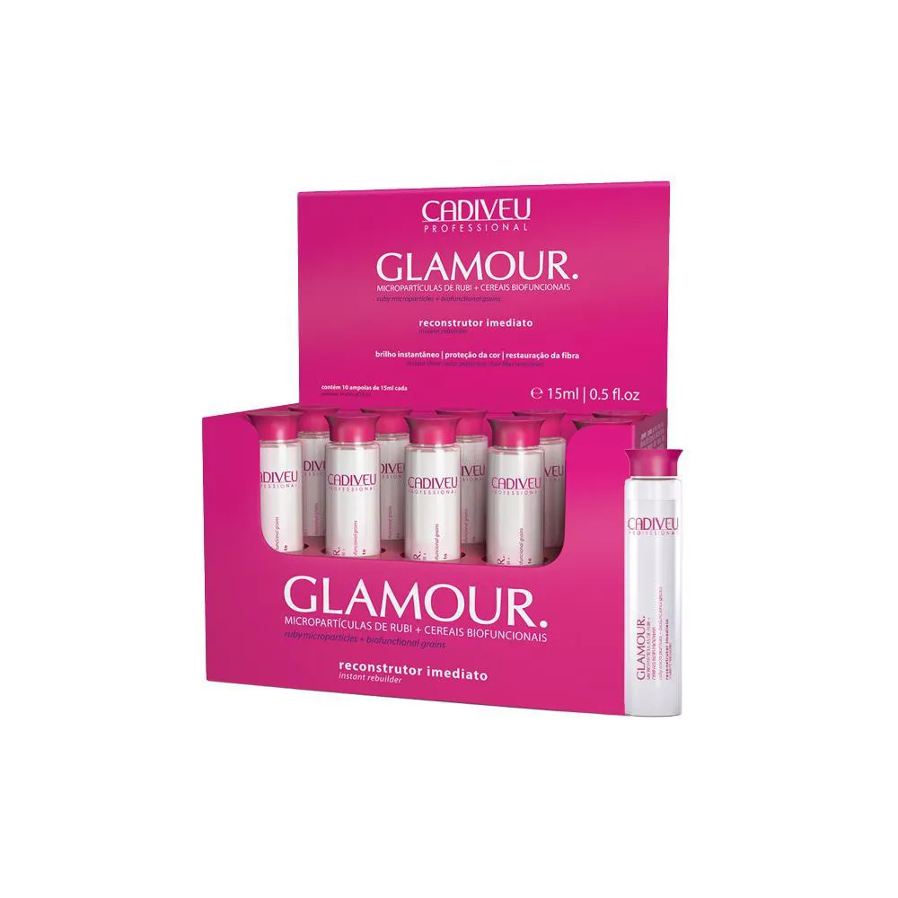 KIT CADIVEU GLAMOUR RECONSTRUTOR IMED AMPOLA 10X15ML