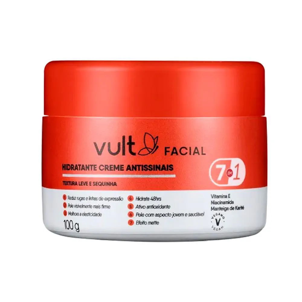 VULT CREME FACIAL ANTISSINAIS 7 EM 1 100G