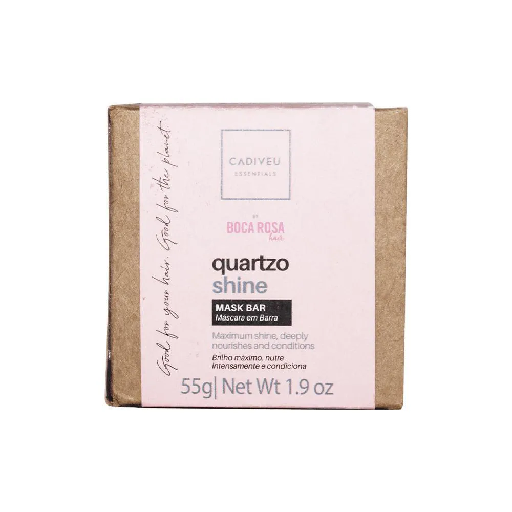 CADIVEU ESSENTIALS BOCA ROSA QUARTZO SHINE MáSCARA EM BARRA 55G