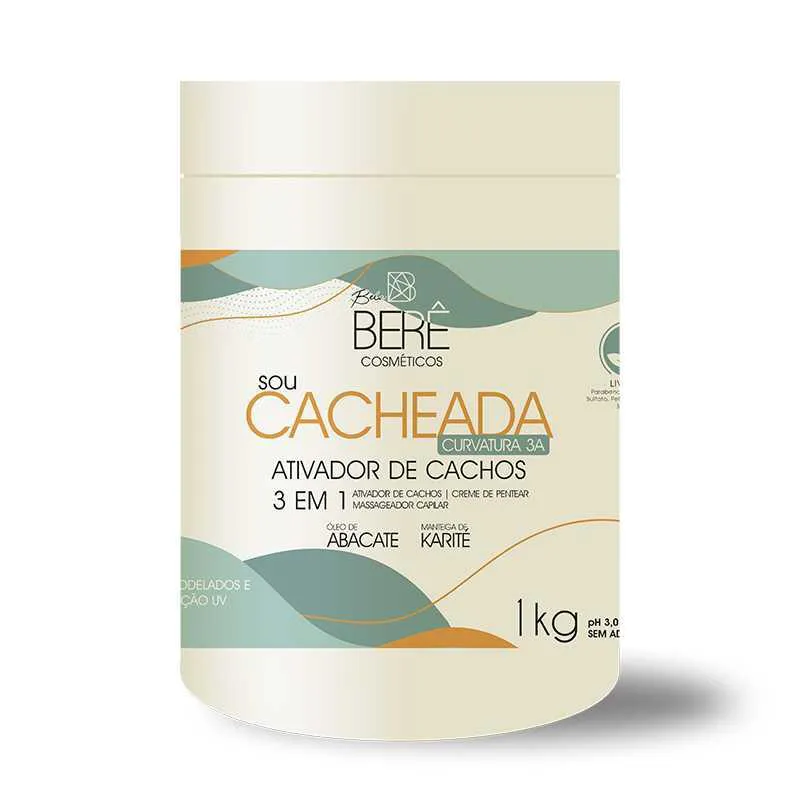 ATIVADOR DE CACHOS SOU CACHEADA CURVATURA 3A 1KG - BELA BERê