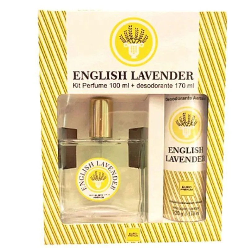 Kit English Lavender Unissex Deo Colônia 100ml + Desodorante Aerosol 170ml 