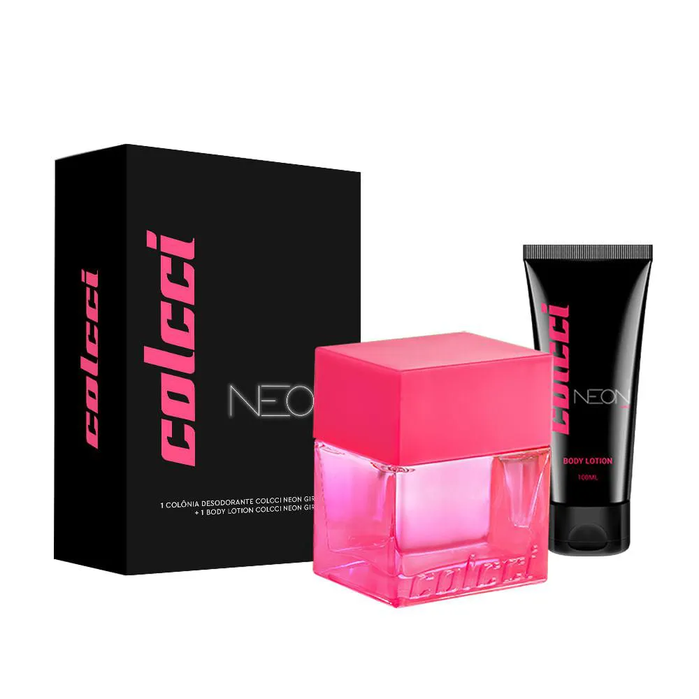 Kit Neon Colcci Feminino Deo Colônia 100ml + Body Lotion 100ml