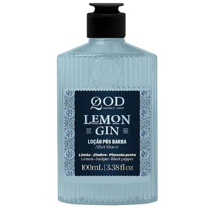 LOçãO PóS BARBA LEMON GIN 100 ML - QOD BARBER SHOP