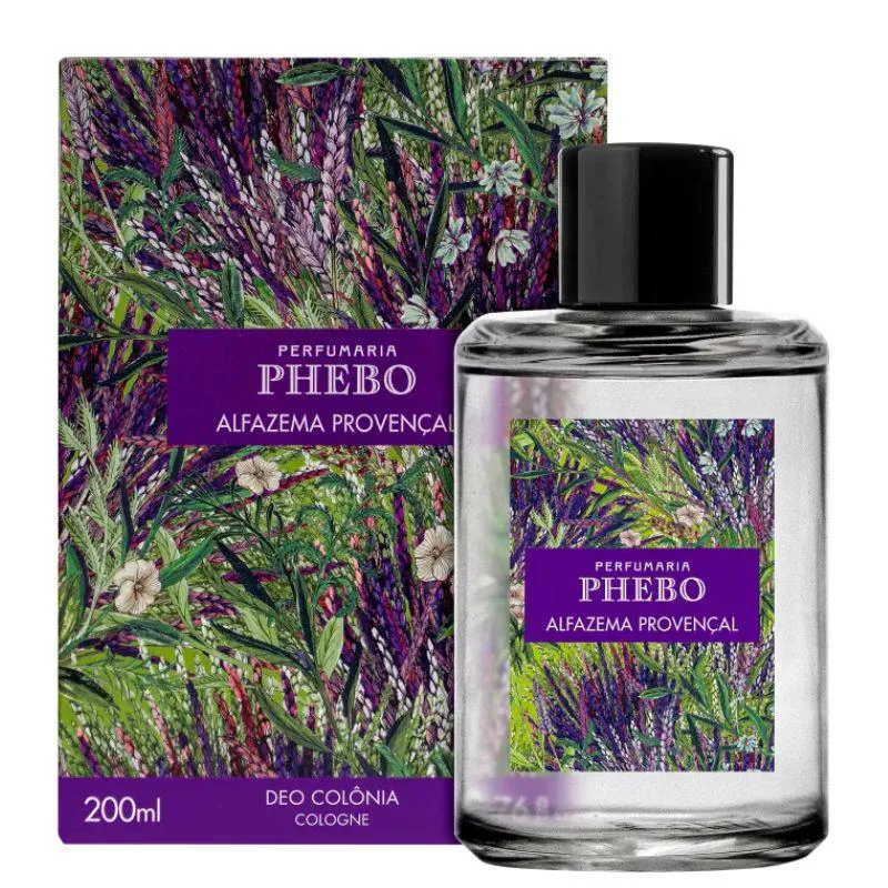 Alfazema Provençal Phebo Deo Colônia 200ml - Desodorante Unissex