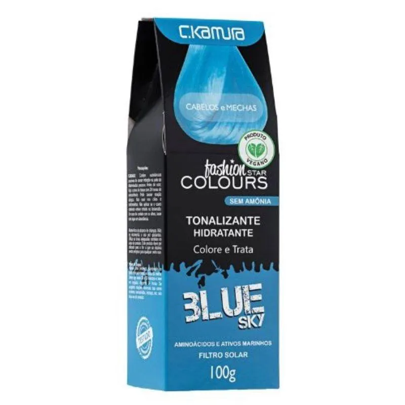 TONALIZANTE HIDRATANTE FASHION STAR COLOURS BLUE SKY 100G - C.KAMURA