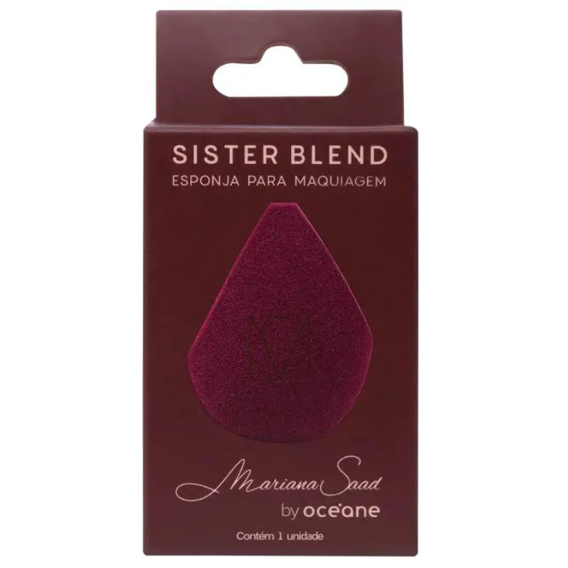 ESPONJA DE MAQUIAGEM SISTER BLEND VINHO MARIANA SAAD