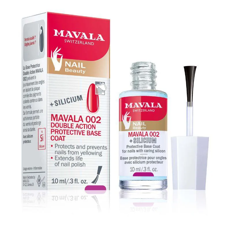 MAVALA 002 BASE PROTETORA DUPLA AçãO 10 ML + SILICIUM'