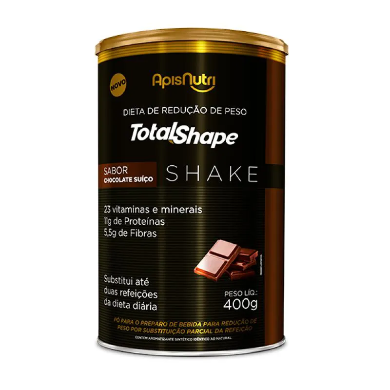 SHAKE TOTAL SHAPE SABOR CHOCOLATE 400G - APISNUTRI