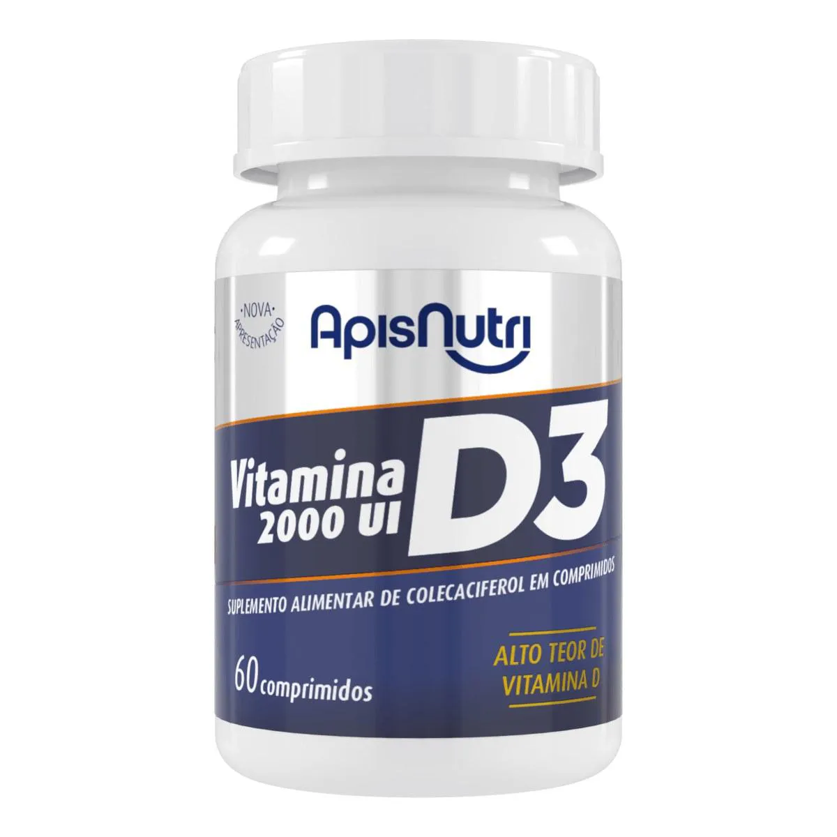 SUPLEMENTO DE VITAMINA D3 2.000 UI 60 COMPRIMIDOS - APISNUTRI