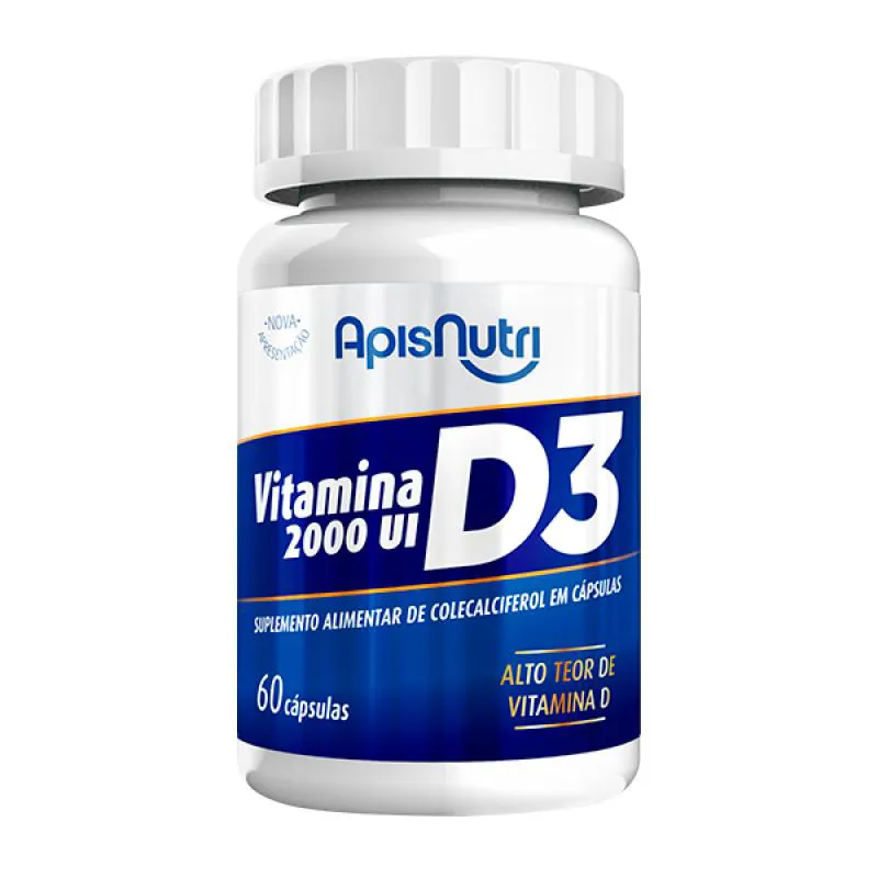 SUPLEMENTO DE VITAMINA D3 280MG 60 CáPS - APISNUTRI