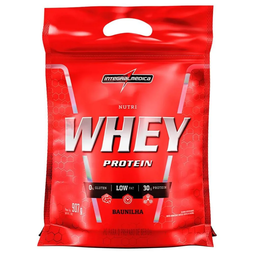NUTRIWHEY PROTEIN INTEGRALMEDICA SABOR BAUNILHA 907G