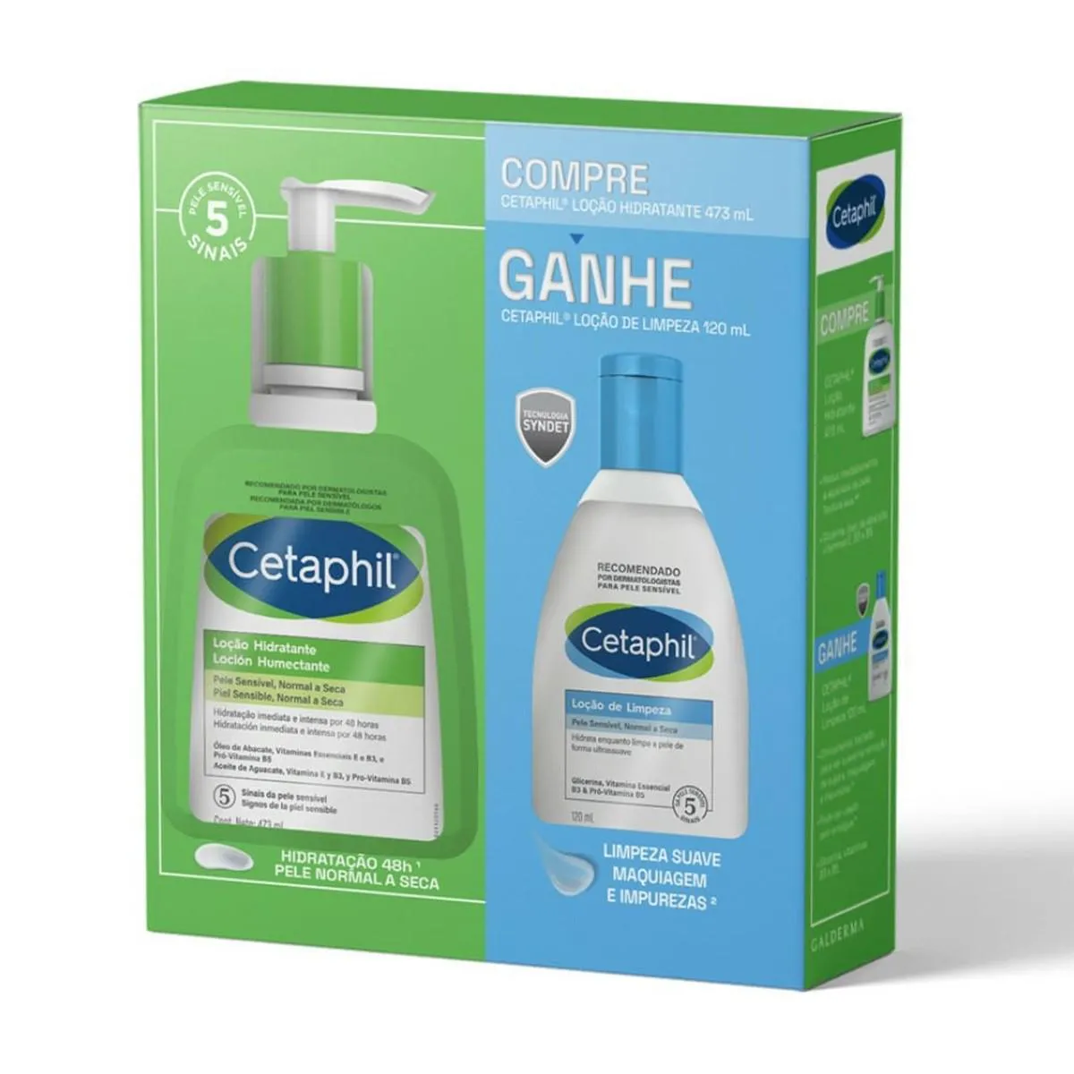 KIT CETAPHIL LIMPEZA & LOçãO HIDRATANTE 2 PRODUTOS