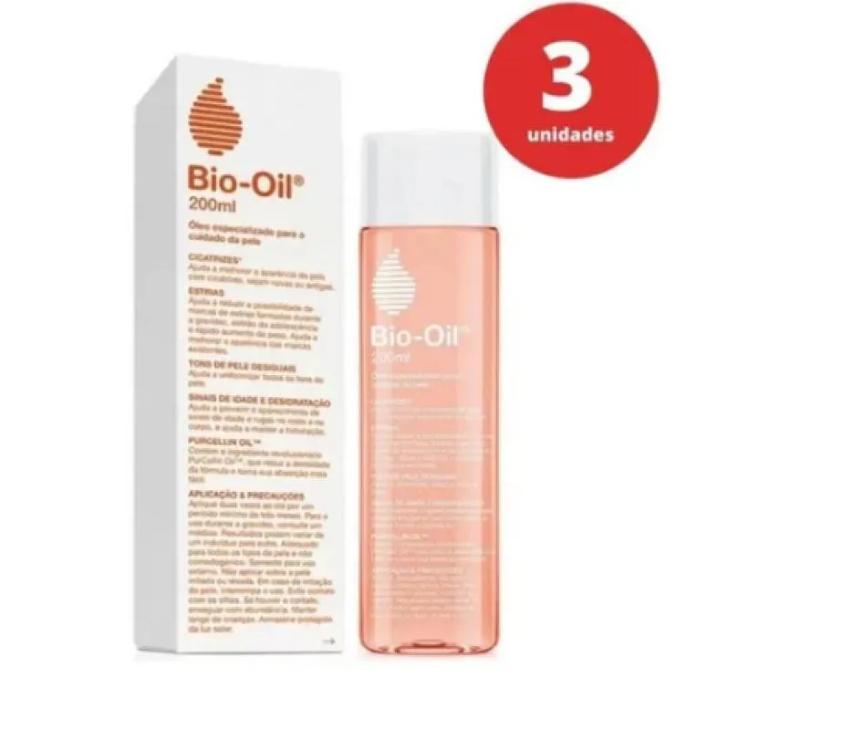 KIT C/3 TRATAMENTOS ANTIESTRIAS BIO-OIL 200ML