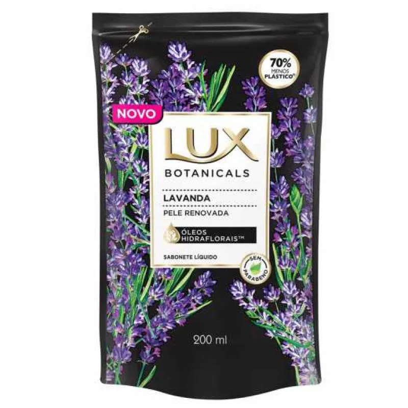 REFIL SABONETE LÍQUIDO LUX BOTANICALS LAVANDA 200ML