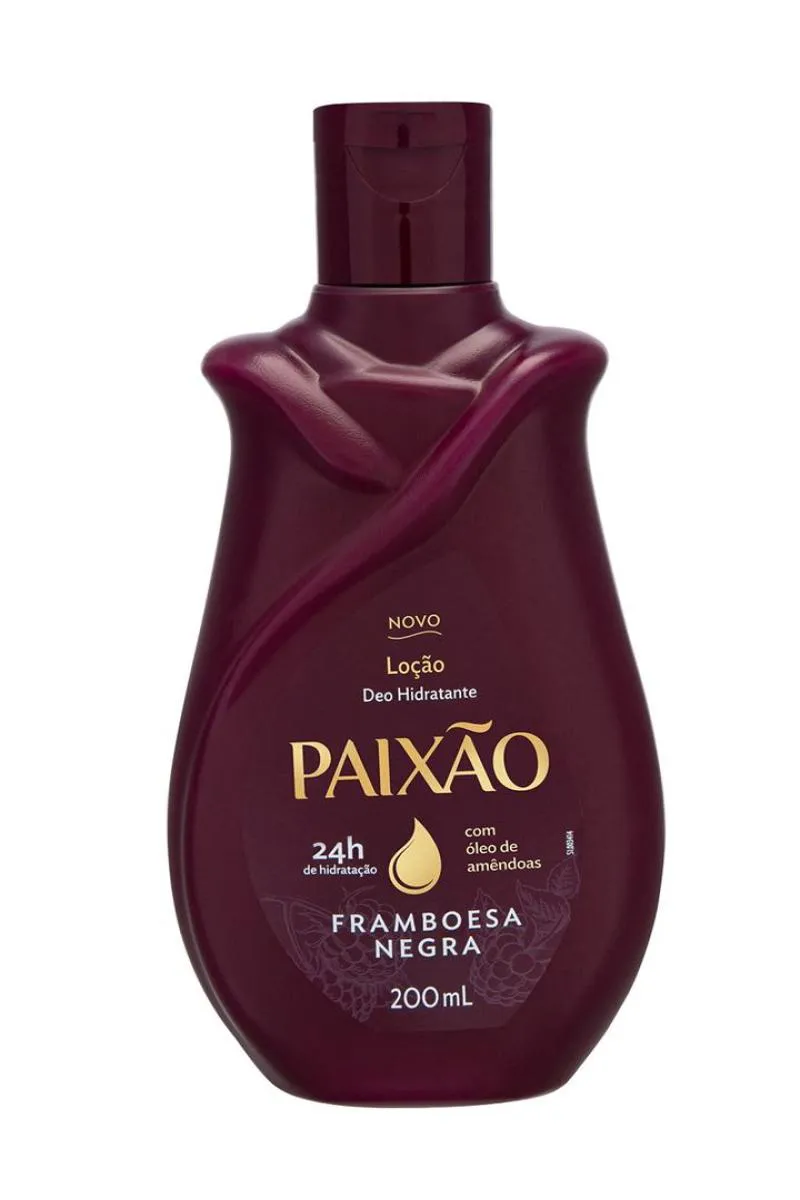 LOçãO HIDRATANTE PAIXãO FRAMBOESA NEGRA COM AçãO DESODORANTE 200ML