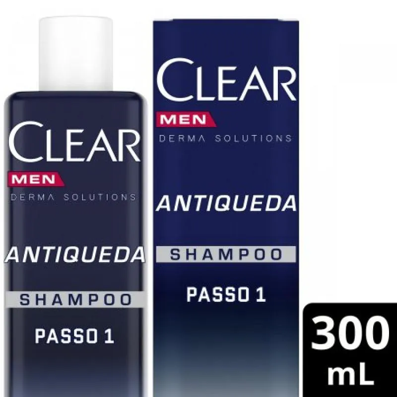 SHAMPOO ANTIQUEDA CLEAR MEN DERMA SOLUTIONS 300ML