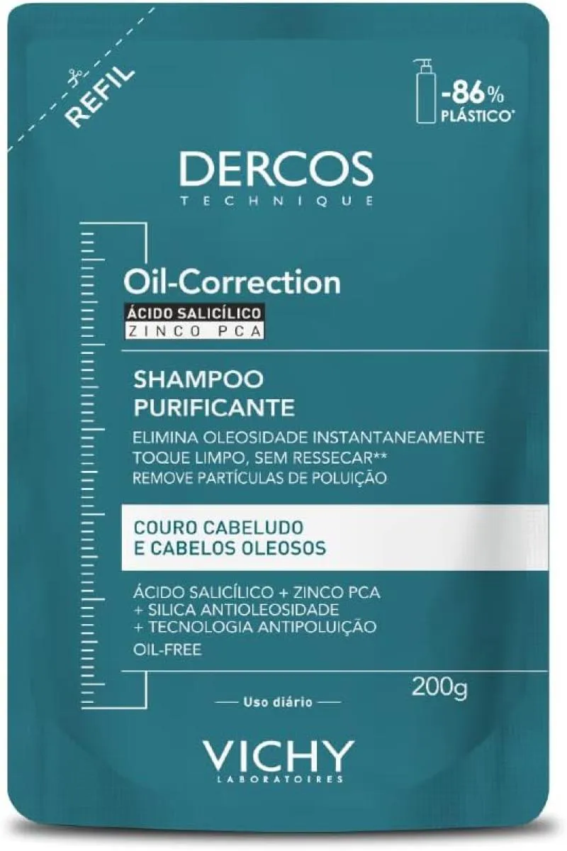 VICHY DERCOS OIL-CORRECTION SHAMPOO PURIFICANTE REFIL 200G