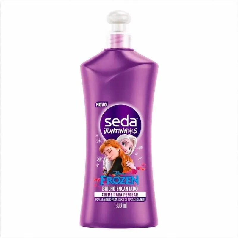 CREME PARA PENTEAR INFANTIL SEDA JUNTINHOS FROZEN BRILHO ENCANTADO COM 300ML