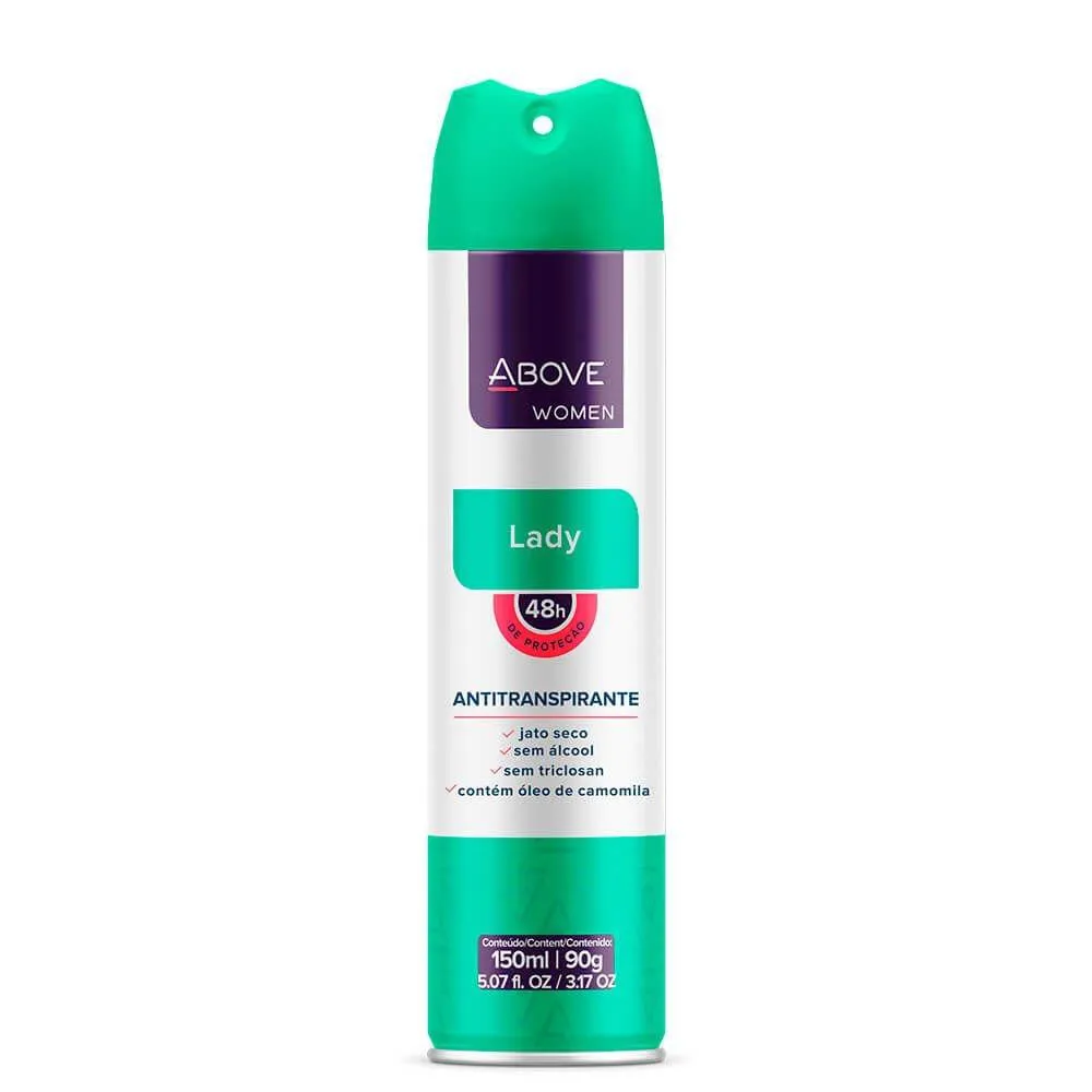 Desodorante Antitranspirante Aerosol Above Woman Lady 48h 150ml