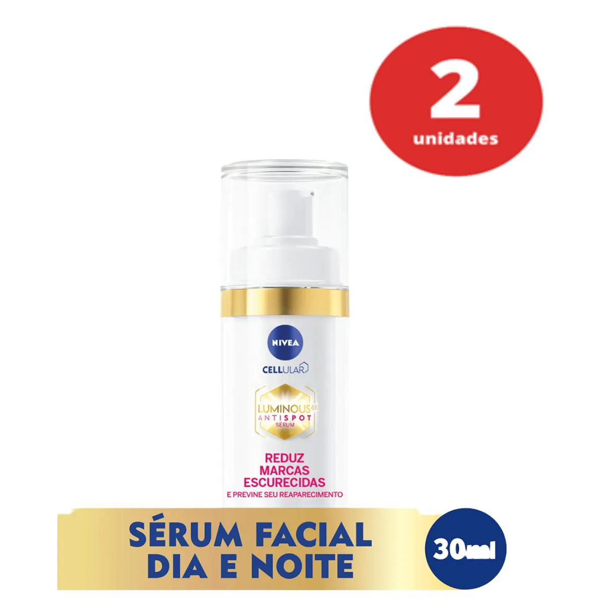 KIT C/2 NIVEA SÉRUM FACIAL LUMINOUS 630° ANTISPOT 30ML