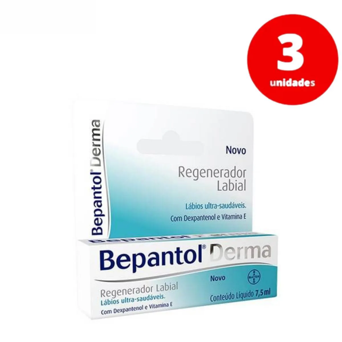 KIT C/3 BEPANTOL DERMA LABIAL 7,5ML