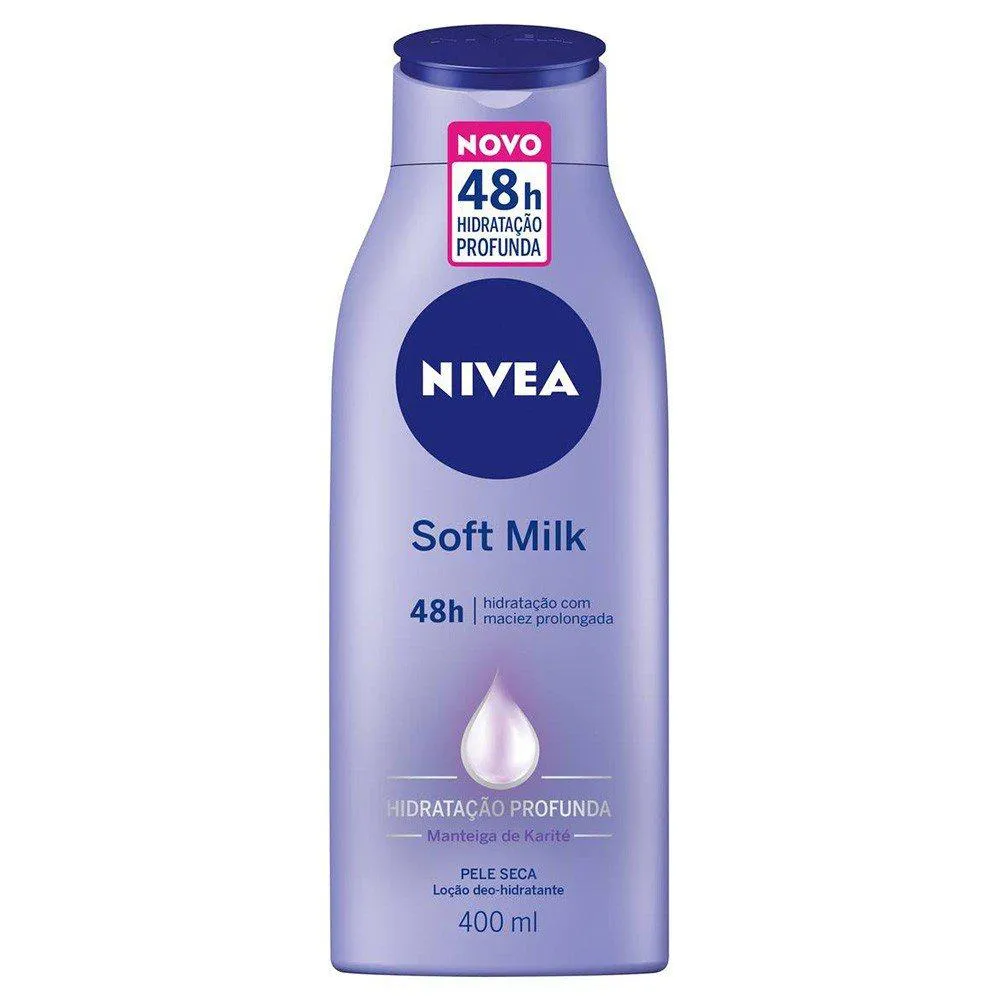 HIDRATANTE CORPORAL NIVEA SOFT MILK PELE SECA 400ML