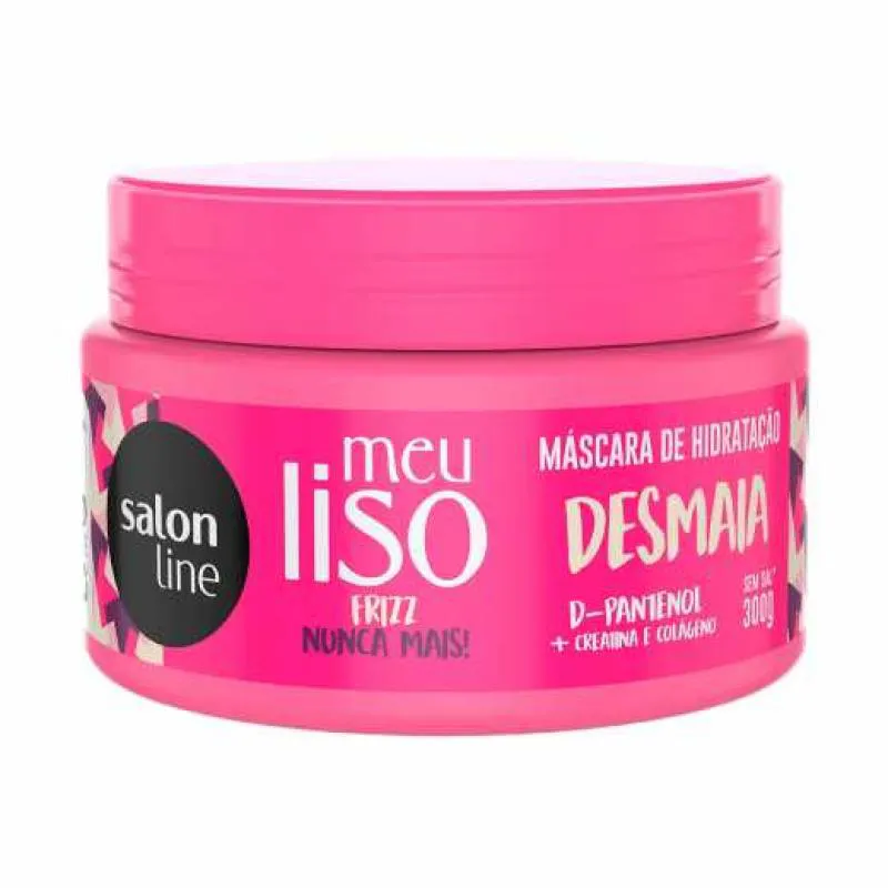 MÁSCARA DE HIDRATAÇÃO CAPILAR SALON LINE MEU LISO DESMAIA 300G