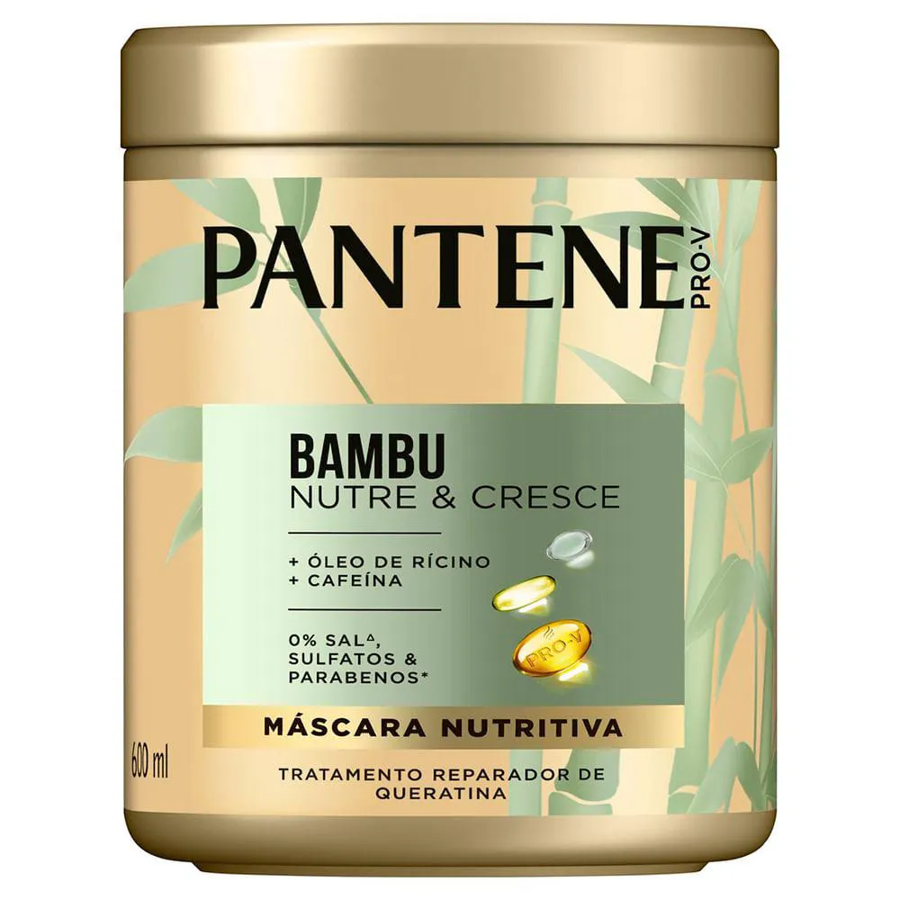 PANTENE BAMBU NUTRIÇÃO E CRESCIMENTO MÁSCARA DE TRATAMENTO  600ML