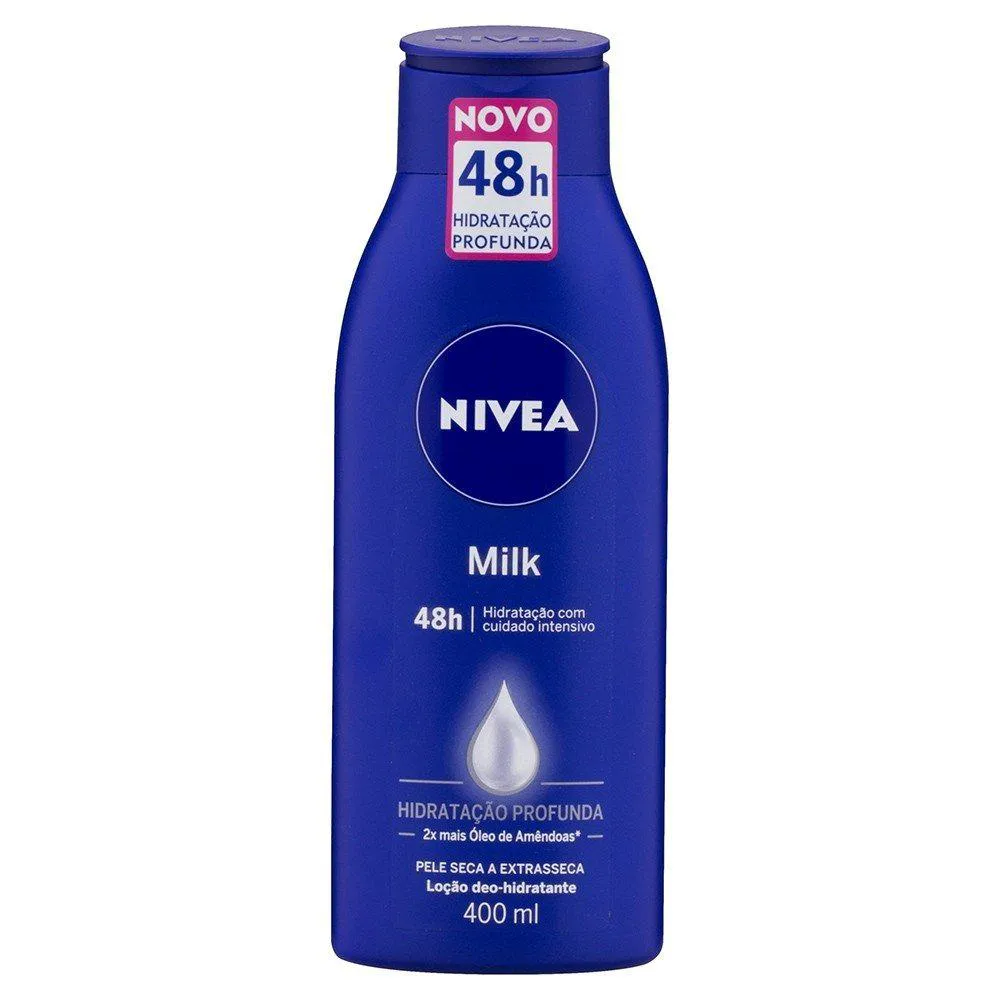 LOÇÃO HIDRATANTE NIVEA MILK HIDRATAÇÃO PROFUNDA 400ML