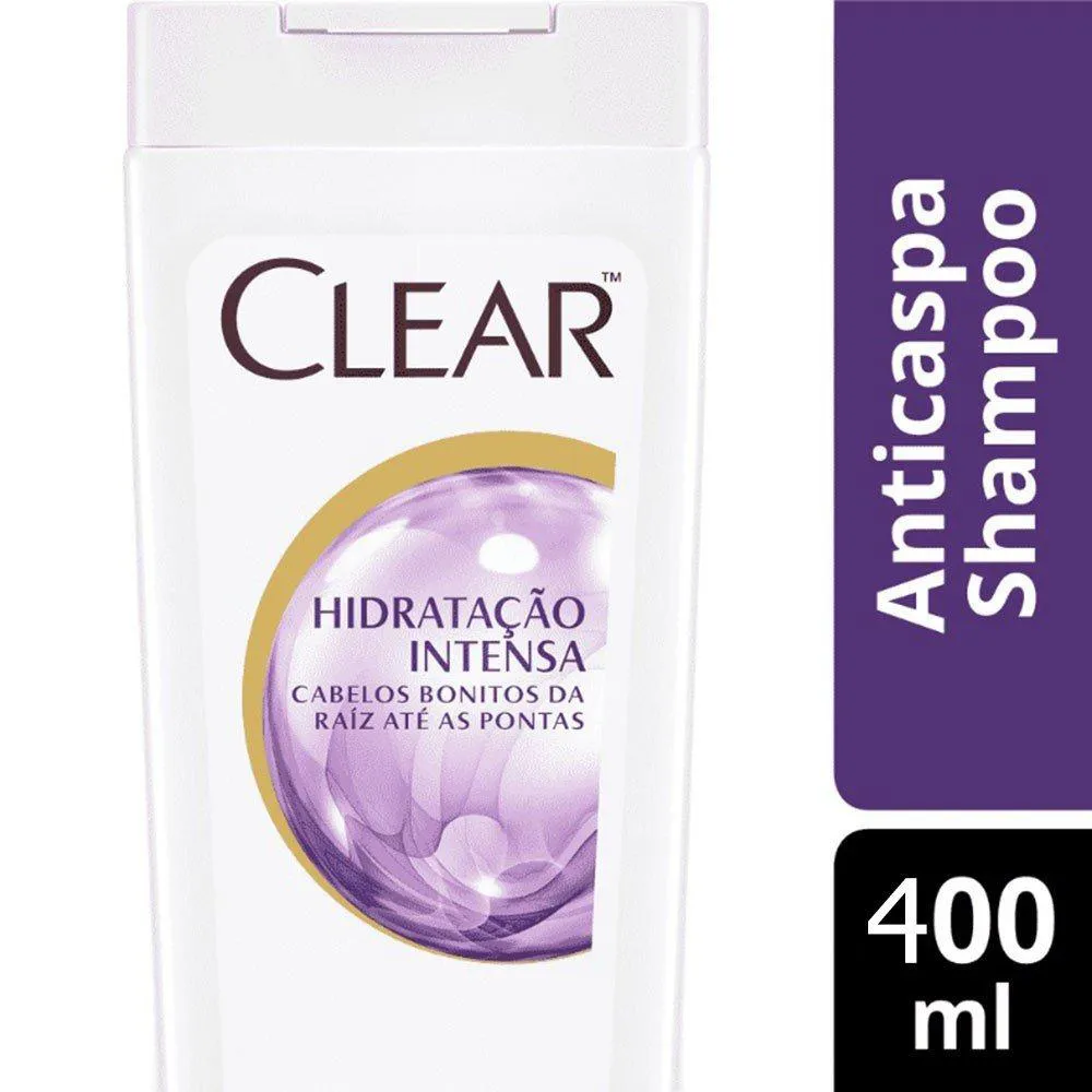 SHAMPOO ANTICASPA CLEAR WOMEN HIDRATAÇÃO INTENSA 400ML