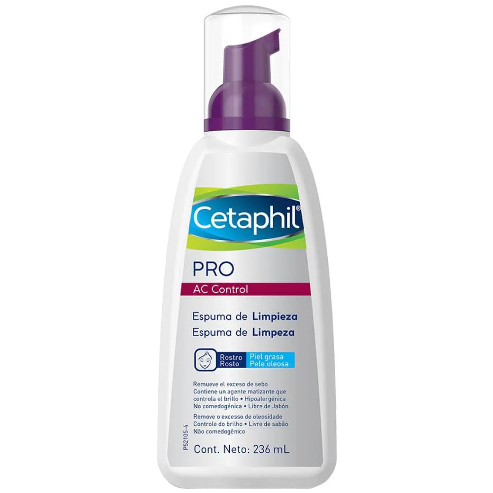ESPUMA DE LIMPEZA FACIAL CETAPHIL PRO AC CONTROL 236ML
