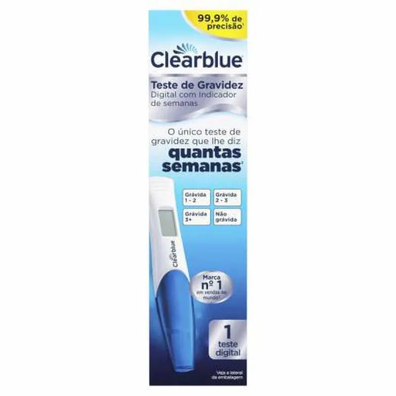 TESTE DE GRAVIDEZ CLEARBLUE DIGITAL 1 UNIDADE
