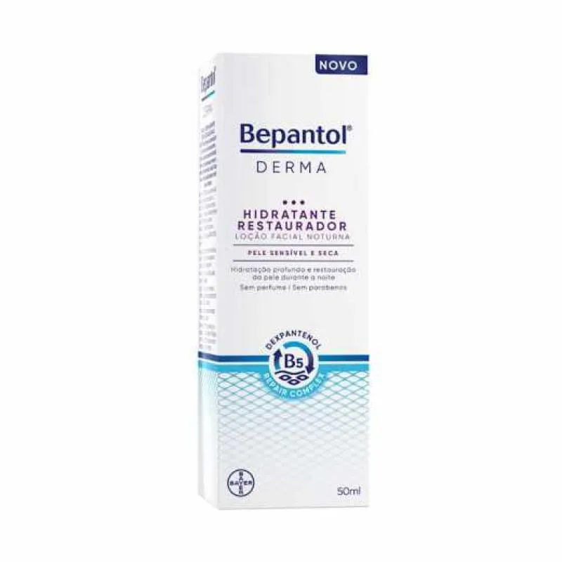 LOÇÃO FACIAL NOTURNA BEPANTOL DERMA 50ML