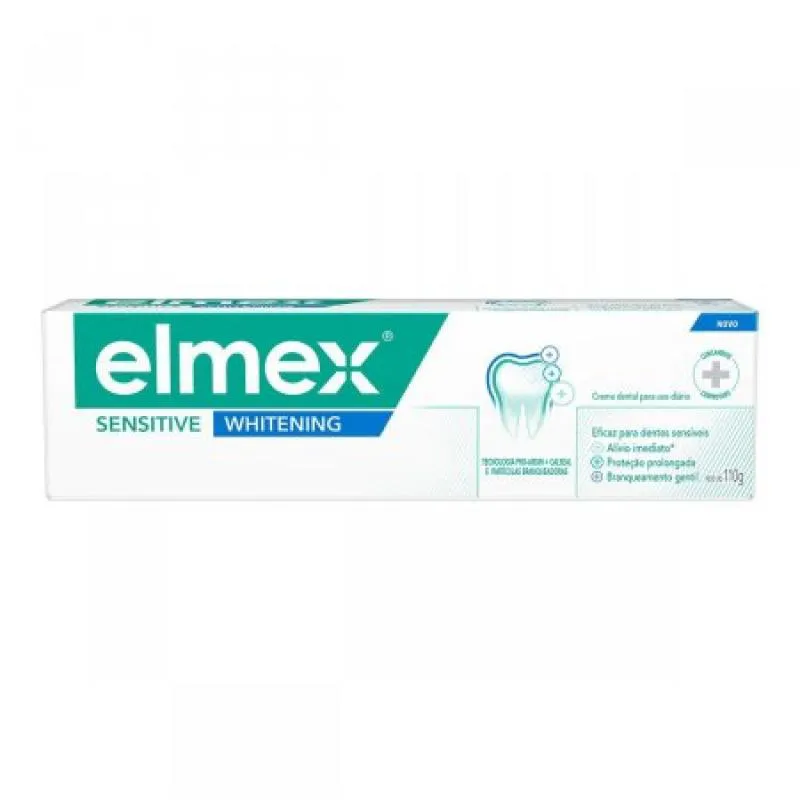 PASTA DE DENTE ELMEX SENSITIVE WHITENING COM 110G