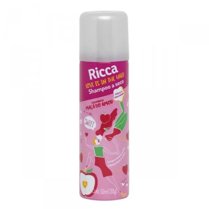 SHAMPOO A SECO RICCA MAçã DO AMOR 50ML