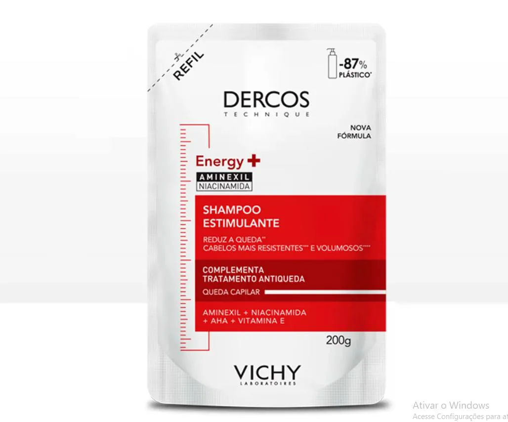 VICHY DERCOS ENERGY+ REFIL SHAMPOO ESTIMULANTE 200G