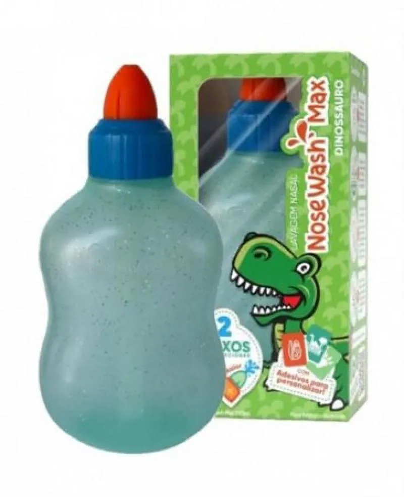 DISPOSITIVO NOSEWASH PARA LAVAGEM NASAL DINOSSAURO 240ML