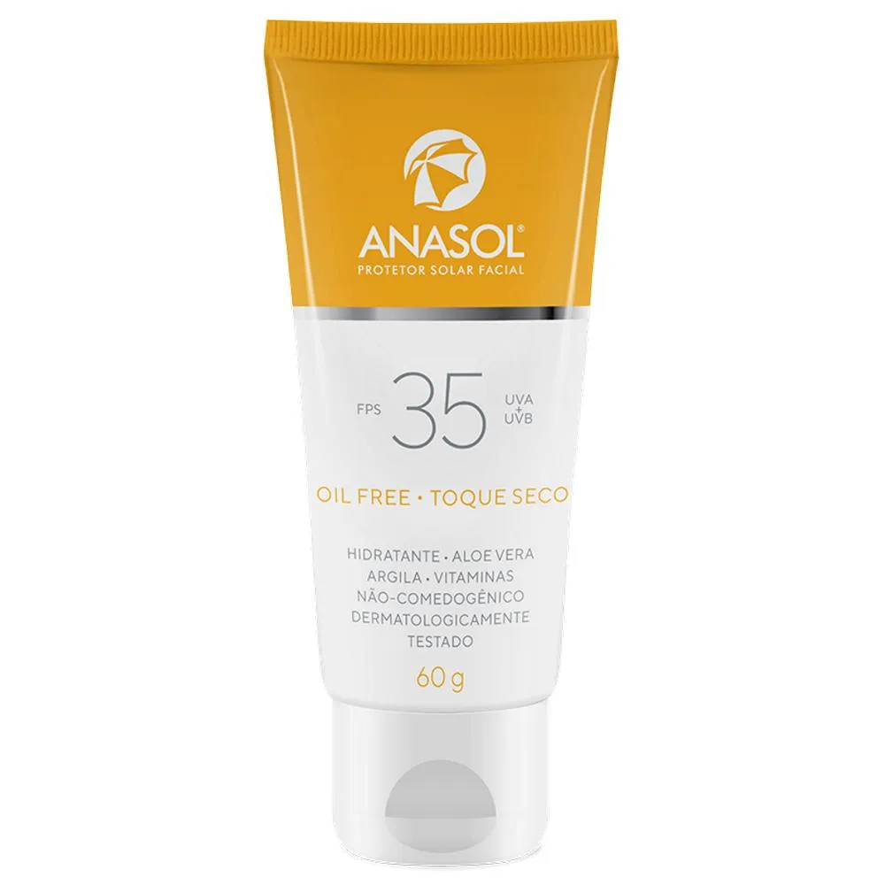 PROTETOR SOLAR FACIAL FPS 35 ANASOL - 60G