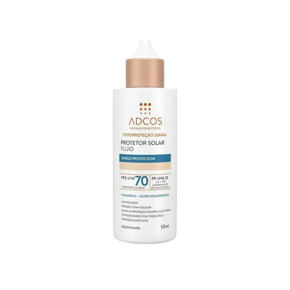 PROTETOR SOLAR FLUID COLORS FPS 70 - SHIELD PROTECTION – BEIGE 40ML