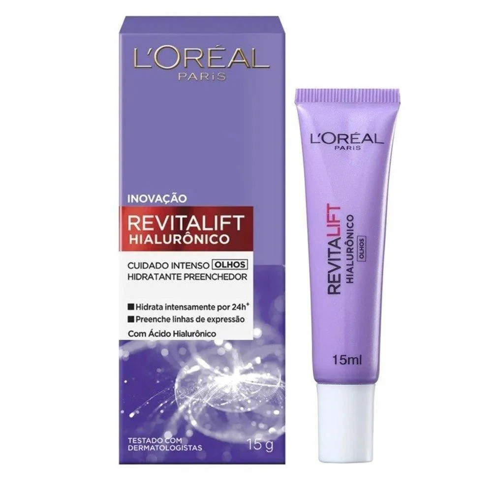 CREME ANTI-IDADE PARA OLHOS L´ORÉAL PARIS - REVITALIFT HIALURÔNICO - 15G