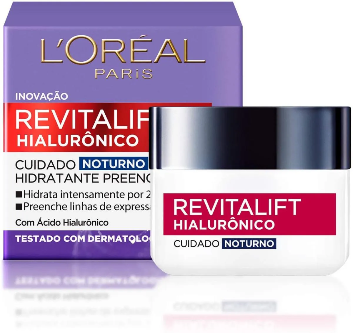 CREME ANTI-IDADE L´ORÉAL PARIS - REVITALIFT HIALURÔNICO NOTURNO - 49G