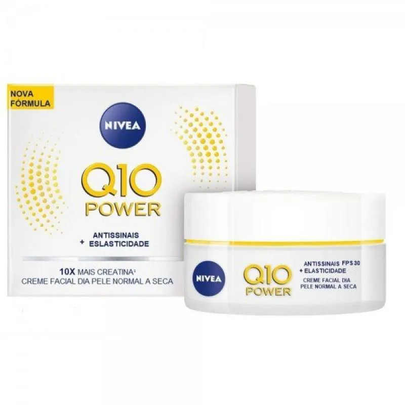 NIVEA Q10 PELE NORMAL A SECA DIA FPS30 - CREME ANTI-IDADE 50G