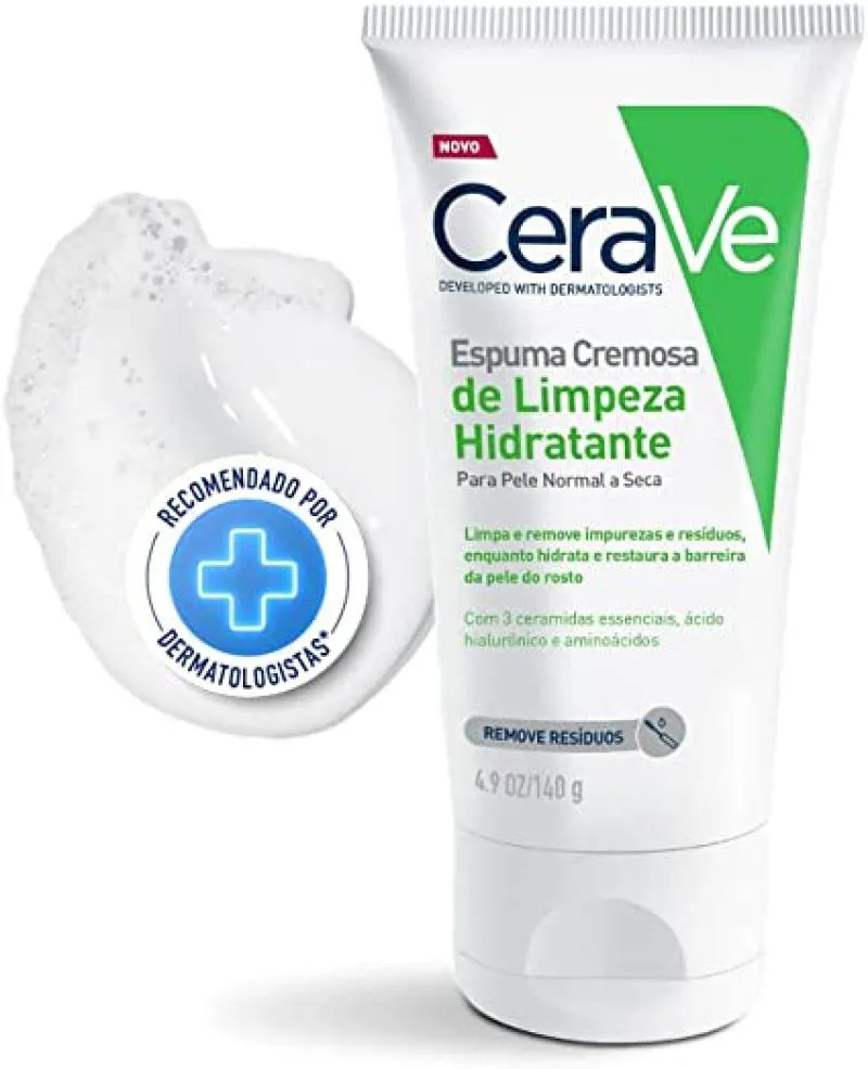 ESPUMA CREMOSA DE LIMPEZA HIDRATANTE CERAVE 140G